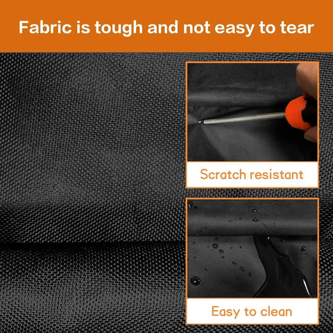 Universal Forklift Weather Cover With Zipper Door And Reflective Strips 8000 Lbs fabric detail showing scratch resistance and water repellence