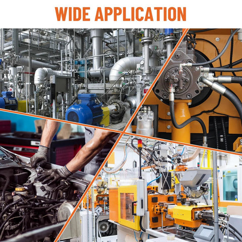 Heavy Duty Hydraulic Adapter Fittings Set Ten Pack Built Tough For High Pressure SAE ORB To One Quarter Inch NPTF installation in machinery