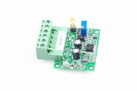 PWM To 0 To 10 Volt Converter Module For PLCs And Industrial Control Panels Digital To Analog Interface on white background