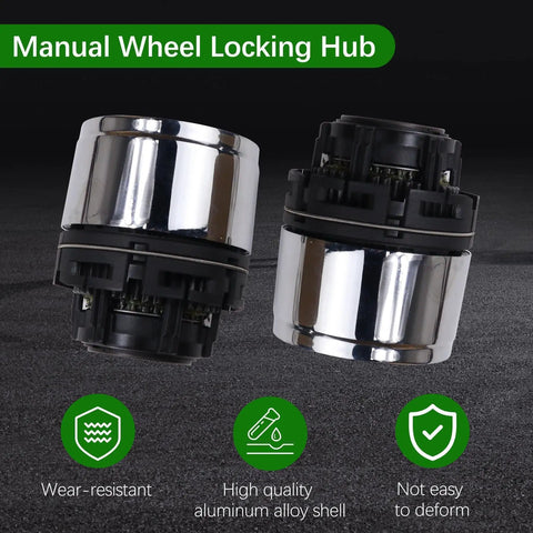 Two Pack Manual Wheel Locking Hub Actuator Assembly For Ford Ranger 1998 2003 For Explorer 1995 2001 And Mazda B Series Pickup 1998 2009 Off Road Ready Heavy Duty Lock Hub Upgrade Replaces F87Z 3B396 BA 1500170 front view