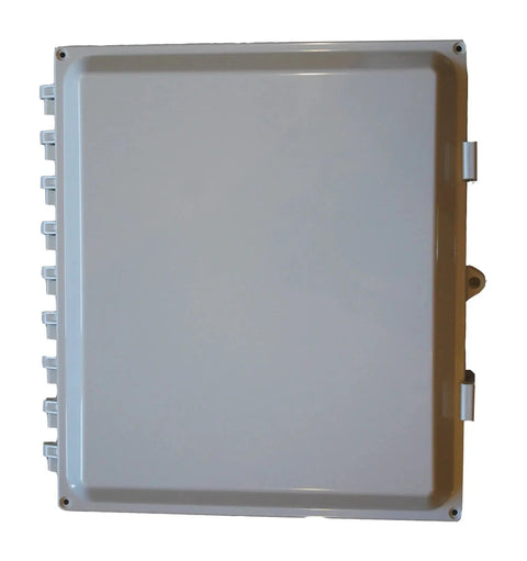 Polycarbonate Enclosure Built Tough With Hinged Locking Opaque Cover For Industrial Controls 14 X 12 X 6 Inches IP68 UL 508A UL 50E