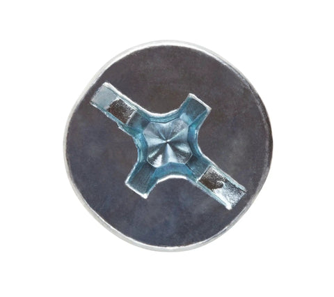 Top view of a Three Eighths Inch By Four Inch Flat Sleeve Anchor Zinc Plated For Concrete Masonry Brick And Block 50 Pack Preassembled