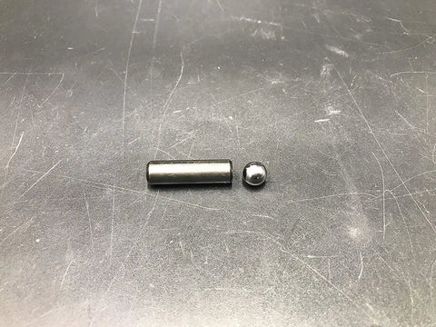 DONSP1986 clutch repair kit components: metal cylindrical pin and small ball detent (2 pieces)