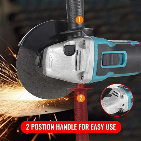 Powerful Brushless Cordless Angle Grinder Tool Only Compatible With Makita 18V Batteries Four And A Half Inch Wheel For Metal And Tile Cutting And Grinding Perfect For Pros And DIYers No Battery Included