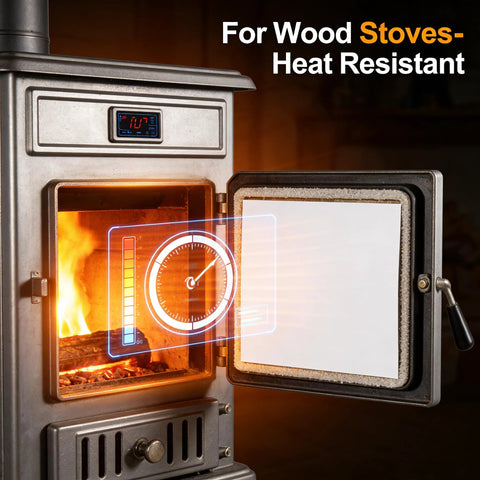 High-temperature gasket paper for wood stoves, 7x10x1/8 in, 2-pack, Amazon