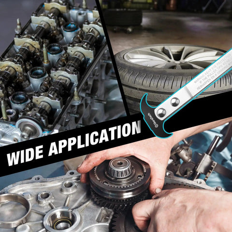 Heavy Duty Seal Puller For Automotive And Machinery Use, image showing engine, tire, tool, illustrating wide application
