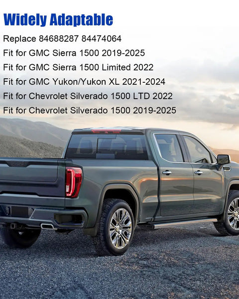 Side view of Chevrolet Silverado 1500/GMC Sierra 1500 pickup; front brake pad wear sensor for 2019-2025
