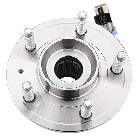 Front view of Front Wheel Bearing And Hub Assembly Top Notch Replacement Direct Fit For Chevy Captiva Sport 2012 2015 Equinox