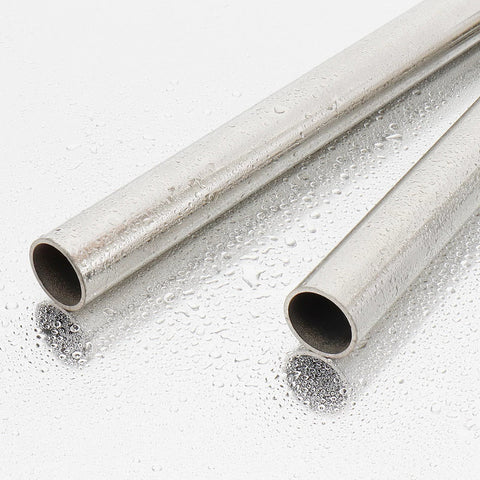Livabber 304 stainless steel round tube, 0.06 in wall, 7/8 in OD, 12 in length, rustproof, 2-pack