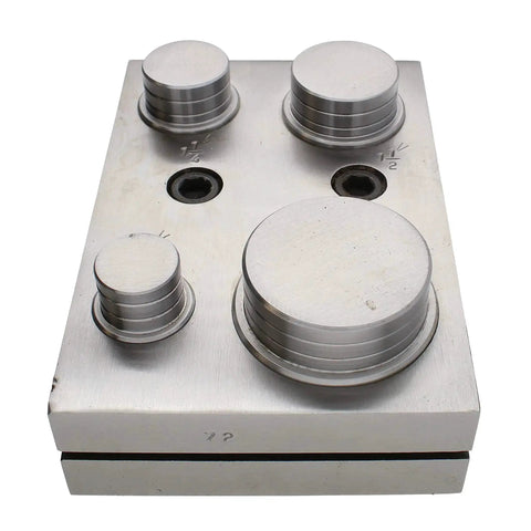 Pro Grade Circle Disc Cutter Set With Four Punches And Die For Cutting Clean Circles From Soft Metal Up To 14 Gauge