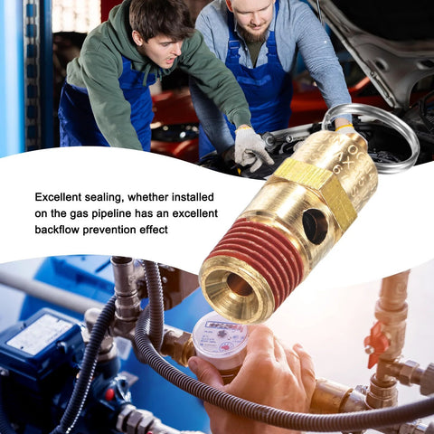 M METERXITY 2-pack brass air compressor pressure relief safety valve, 1/4 in NPT male, 175 PSI auto vent