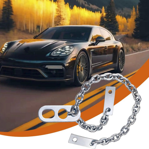 Engine Lift Chain 1000 Lbs Capacity 34 Inch Chain Hoist For Motor Engine Lifting with car in background