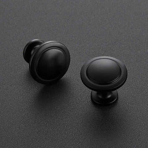 Matte Black Cabinet Pulls 20 Pack For Kitchen Cabinets And Drawers Durable Stainless Steel Door Handles in modern disc style
