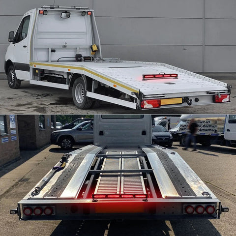 BELIFLY 23-inch wireless tow light bar with red LED lights and magnetic base for trucks; rechargeable battery powered