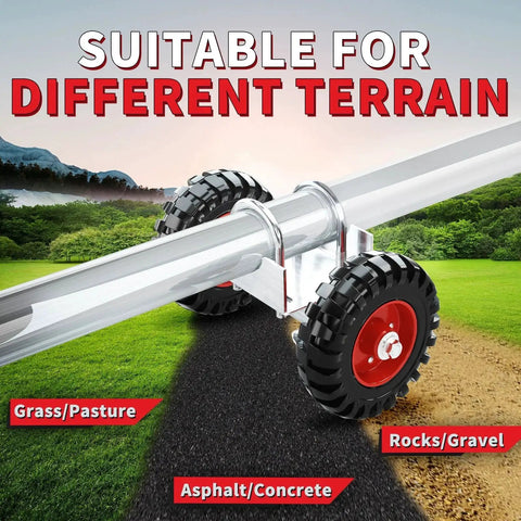 6 Inch Heavy Duty Gate Wheel With Rubber Tire For Chain Link Fence And Sliding Or Driveway Gates Red 1 Pack