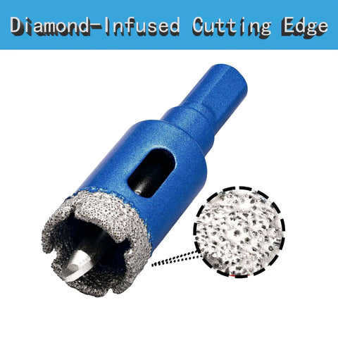 Three Quarter Inch Diamond Core Drill Bits Vacuum Brazed Hole Saw With Pilot Triangle Shank For Ceramic Tile Glass Concrete Porcelain And Granite Pack Of Two ChilternCasa