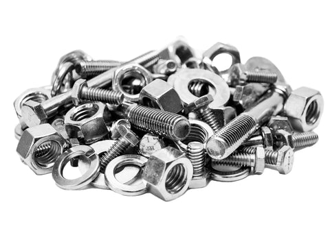 1035 Piece Grade 5 Nut Bolt And Washer Set With Hex Bolts Nuts Lock Washers And Flat Washers In 30 Stackable Plastic Bins