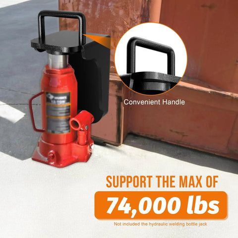 U Shaped Handle Jack Lug for Container Easy Lifting with Rustproof Coating on red hydraulic jack lifting a container