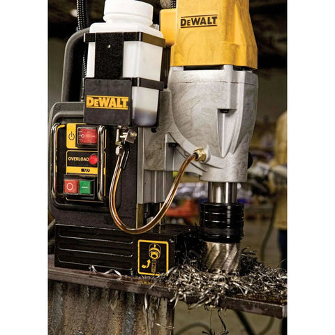 Magnetic Drill Press With 2 Inch Capacity And 4 Inch Travel 10 Amp Motor Quick Change Chuck 2 Speed Settings Overload Protection