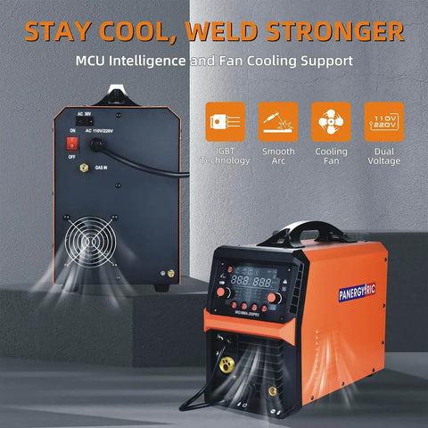 All In One 200A Welder For Pros 4 In 1 Gas MIG Flux Core MIG Stick Lift TIG Portable Weld Machine Dual Voltage 110V 220V IGBT Inverter