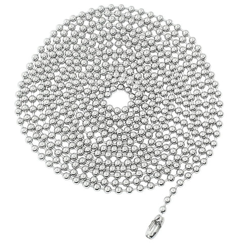 Stainless Steel Ball Chain Extension For Window Blind Vertical Replacement 10 Feet Beaded Pull Chain 4 5mm With 10 Connectors Rust Resistant