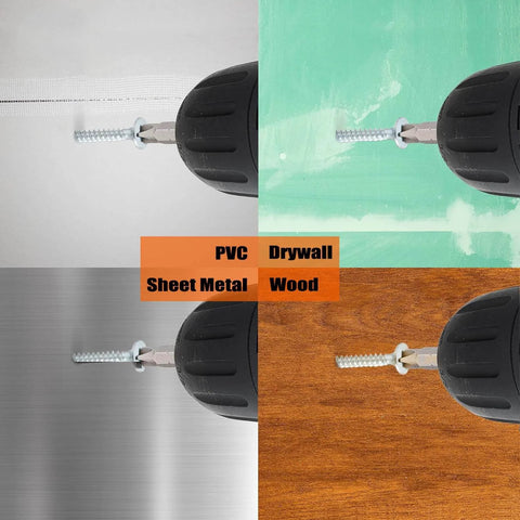 100 Pack Size Six Drywall Screws 1-1/4 Inch High Hardness Stainless Steel 304 Fine Thread Phillips Drive Bugle Head in various surfaces test