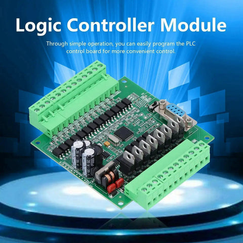 Image of DC 12V Programmable Logic Controller With 2N20MT Industrial Control Board Module against a blue background