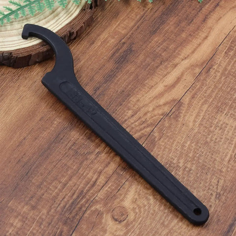 C Hook Spanner Wrench Black Adjustable Hook Tool Carbon Steel Spanner Collet Chuck For 38-42mm Round Nut 6.6 Inch Length Durable