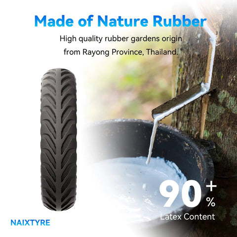8.5x2 Inch Solid Tire For Electric Scooters No Flats Long Lasting Durability with natural rubber background