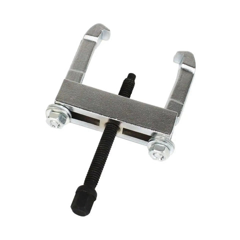 Mini Bearing Separator Kit 6 Piece Bearing Puller Set With Jaws Thrust Screw Extension Rods And Yoke; metal tool close-up