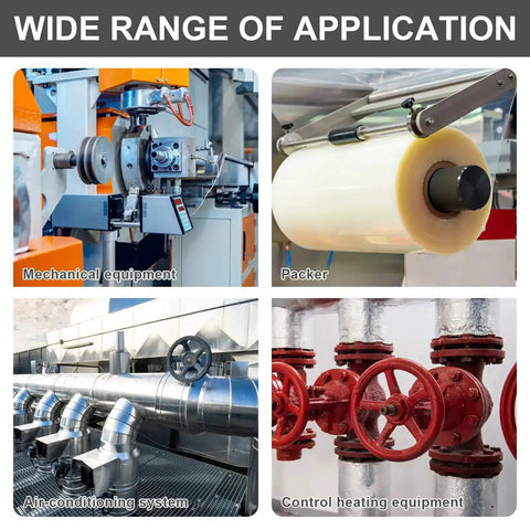 Equipment for mechanical, packing, air-conditioning, and control heating applications in industrial settings