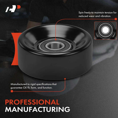 Heavy Duty Belt Idler Pulley Replacement For Jeep Grand Cherokee Grand Wagoneer And Dodge Ram 1500 2500 3500 Van Durango Dakota Viper And Ramcharger B Series D Series Fitment Direct Replacement With Easy Install And Long Lasting Performance