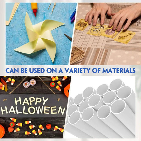 Three Pack Heavy Duty Handheld Hole Puncher Set used on paper crafts and PVC for projects