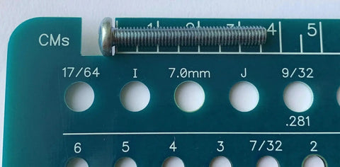Three In One Drill Bit Gauge For Quick Bit ID With 92 Sizes From One Thirty Second Inch Up To Letter Size P Covering Fractional Numeric