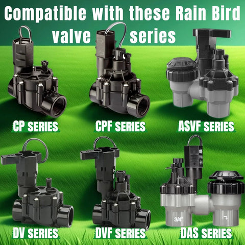 FRUSSONIA 3-pack irrigation valve diaphragm replacement kit for Rain Bird CP/CPF/DV/DVF/DAS/ASVF series valves.