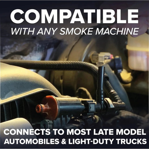 Universal EVAP System Leak Detection Kit For Any Automotive Smoke Machine, compatible with most late model vehicles, detail view.