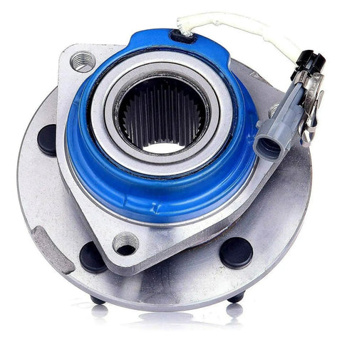 Set of 2 Front Wheel Hub and Bearing Assemblies, 5-Lug ABS, Fits 2006-2011 Buick Lucerne, close-up view of one assembly