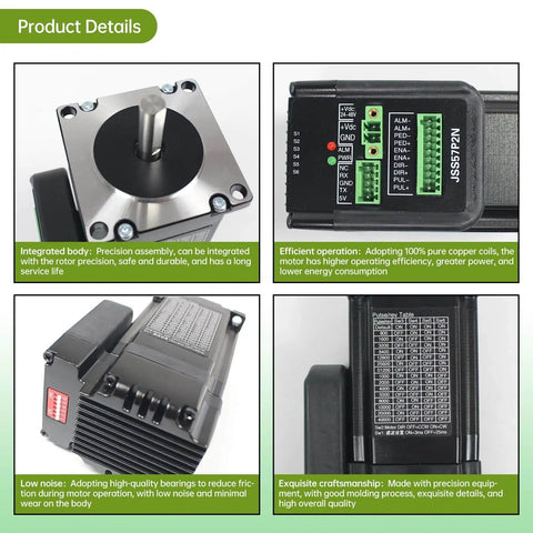 Nema23 Closed Loop Stepper Motor with Integrated Digital Hybrid Servo Drive System details