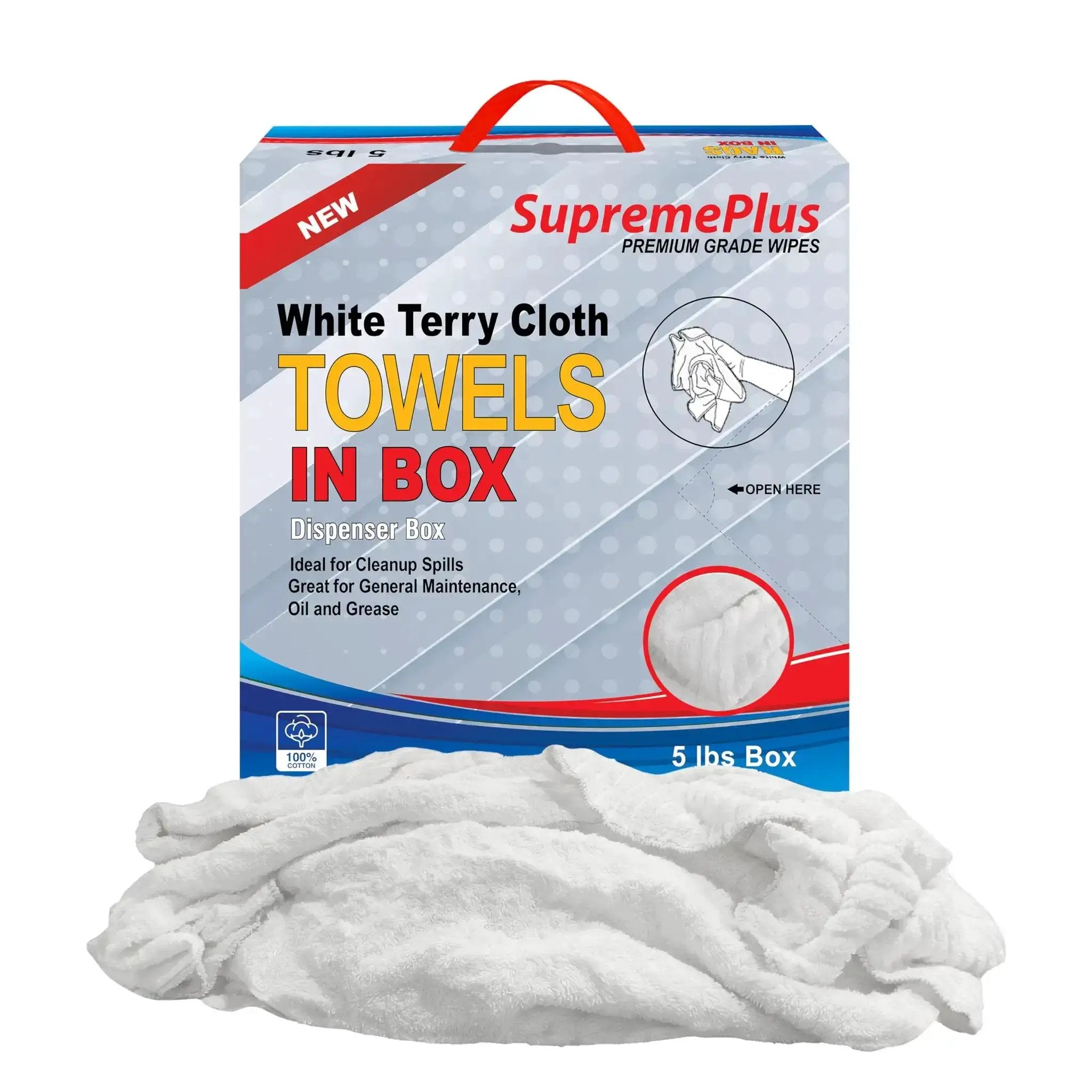 Premium White Terry Cloth Rags For Spills And Cleanup ...