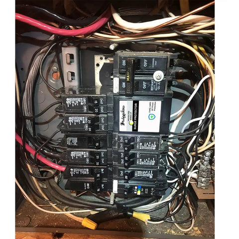 Installed Type BR Whole Panel Circuit Breaker Surge Protective Device Two Pole With 18 KA Surge Current And Two Branch Circuit Spaces