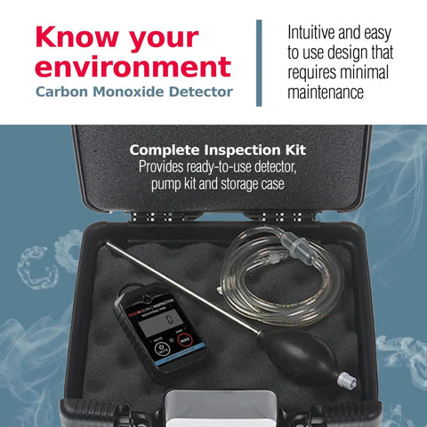 Inspector 2 CO Monitor Kit With Pump And Probe Industrial Pro Kit in storage case
