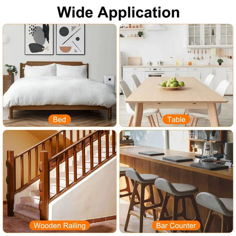 Wide application of 16 Piece M6 Half Moon Nuts and Washers Set for bed assembly, table, wooden railing, and bar counter projects.