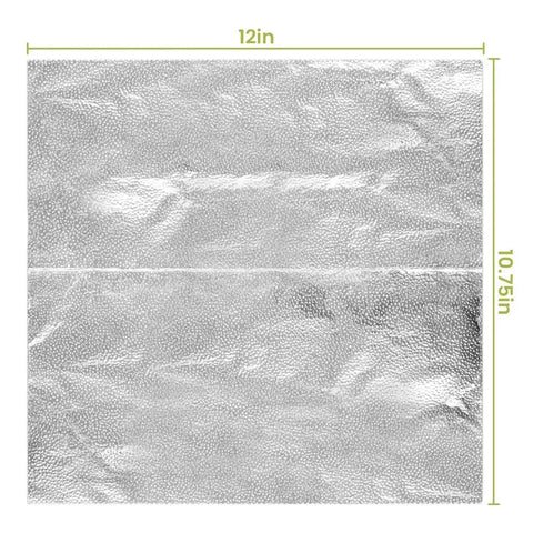 Pro Grade Aluminum Foil Sheets 12x10.75 size shown