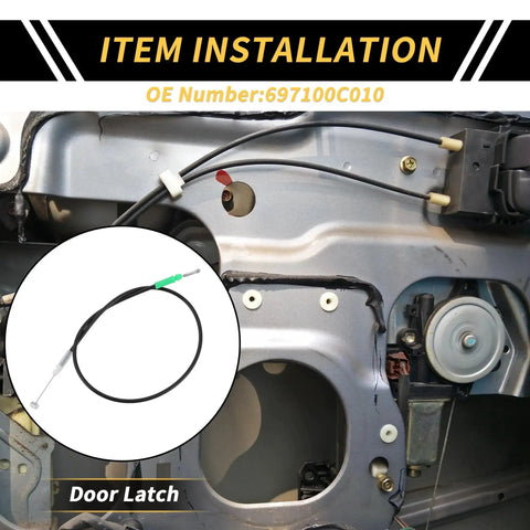 Installation of Door Latch Release Cable For Toyota Tundra 2000 Through 2006 Inside Door Handle Latch Cable OE 697100C010