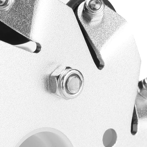 Close-up of Omni Directional Mecanum Wheel Set Four 100mm Durable Steel Wheels With Aluminum Y Structure for Robot Car 14162.