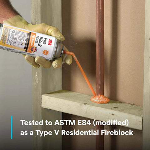 Draft Stop Irc Fire Block FB-Foam Orange Ready-to-Use Fireblocking Dr...