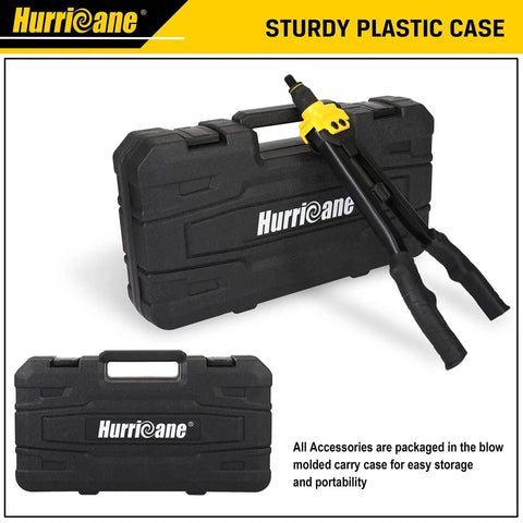 16 Inch Rivet Nut Tool Kit With Auto Release Nutsert 13 Mandrels And 130 Threaded Rivet Nuts Durable Hand Riveter Set with case