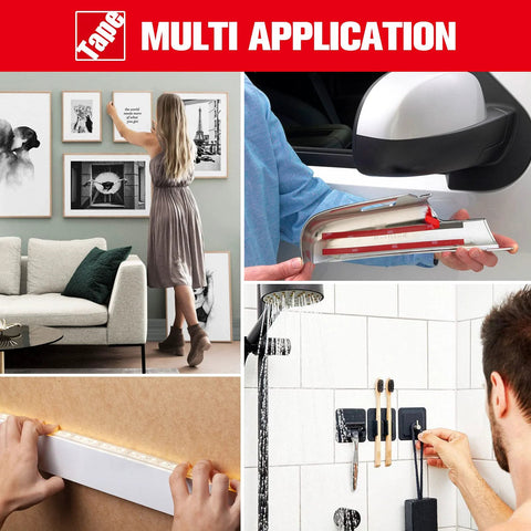 Double-sided heavy-duty mounting foam tape, 33 ft x 0.4 in, waterproof 3M VHB; four use cases