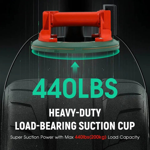 Beefy 8 Inch Electric Vacuum Suction Cup Lifter displaying 440 lb capacity text