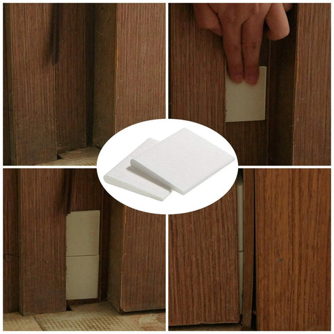 Installation of Easy Install Self Adhesive Door Corner Seals 8 Pack, Weather Stripping Draft Stopper For Doors